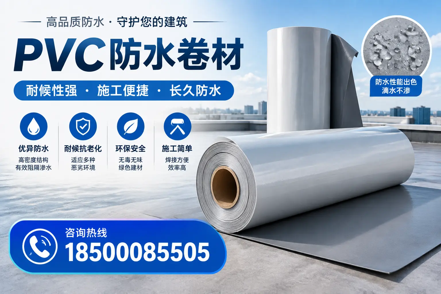pvc防水卷材在临高的行业应用前景分析